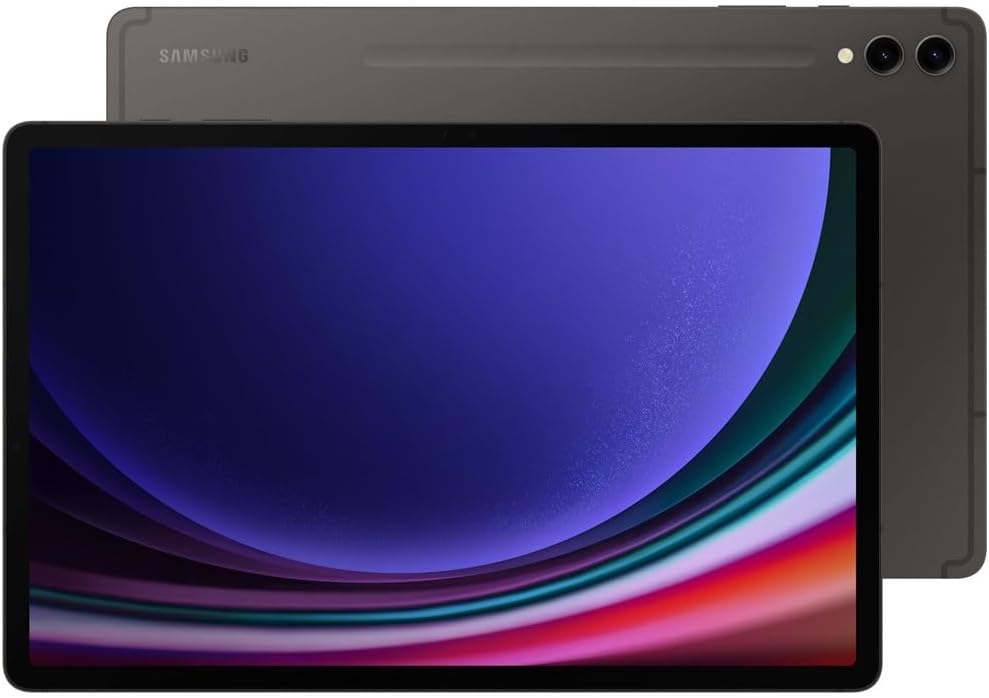 SAMSUNG Galaxy Tab S9+ 5G (256GB, WiFi + Cellular) Fully Unlocked Android Tablet, 12.4” AMOLED, Wi-Fi 6E, Ultra Wide Camera, S Pen NOT Included, SM-X818U (w/ 256GB SD, Graphite) (Renewed)