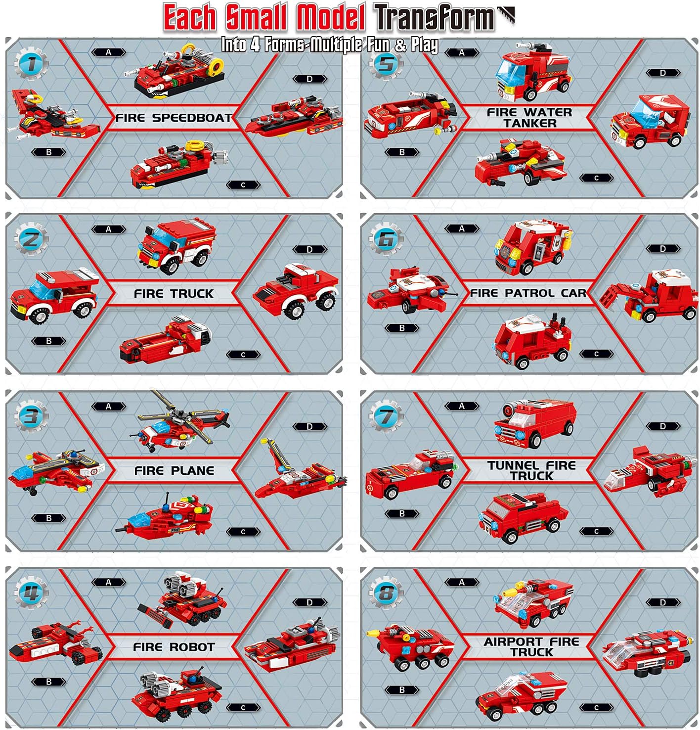 Building Toys for Boys Age 6-10+, 836 PCS Construction Truck Blocks STEM Educational Kit V934