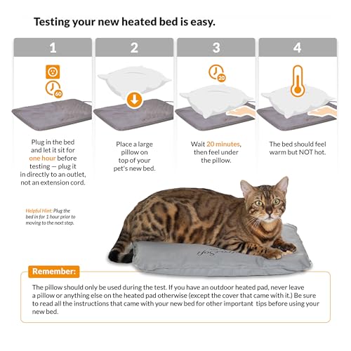 Outdoor Heated Cat House Extra-Wide Shelter for Two, Olive A7880