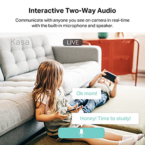 Indoor Pan/Tilt Smart Security Camera, 1080p HD with Night Vision and Motion Detection C1819