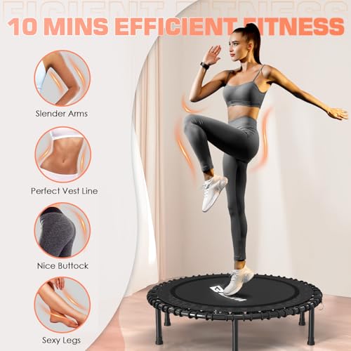 Foldable Mini Trampoline for Adults with Durable Bungees V5441