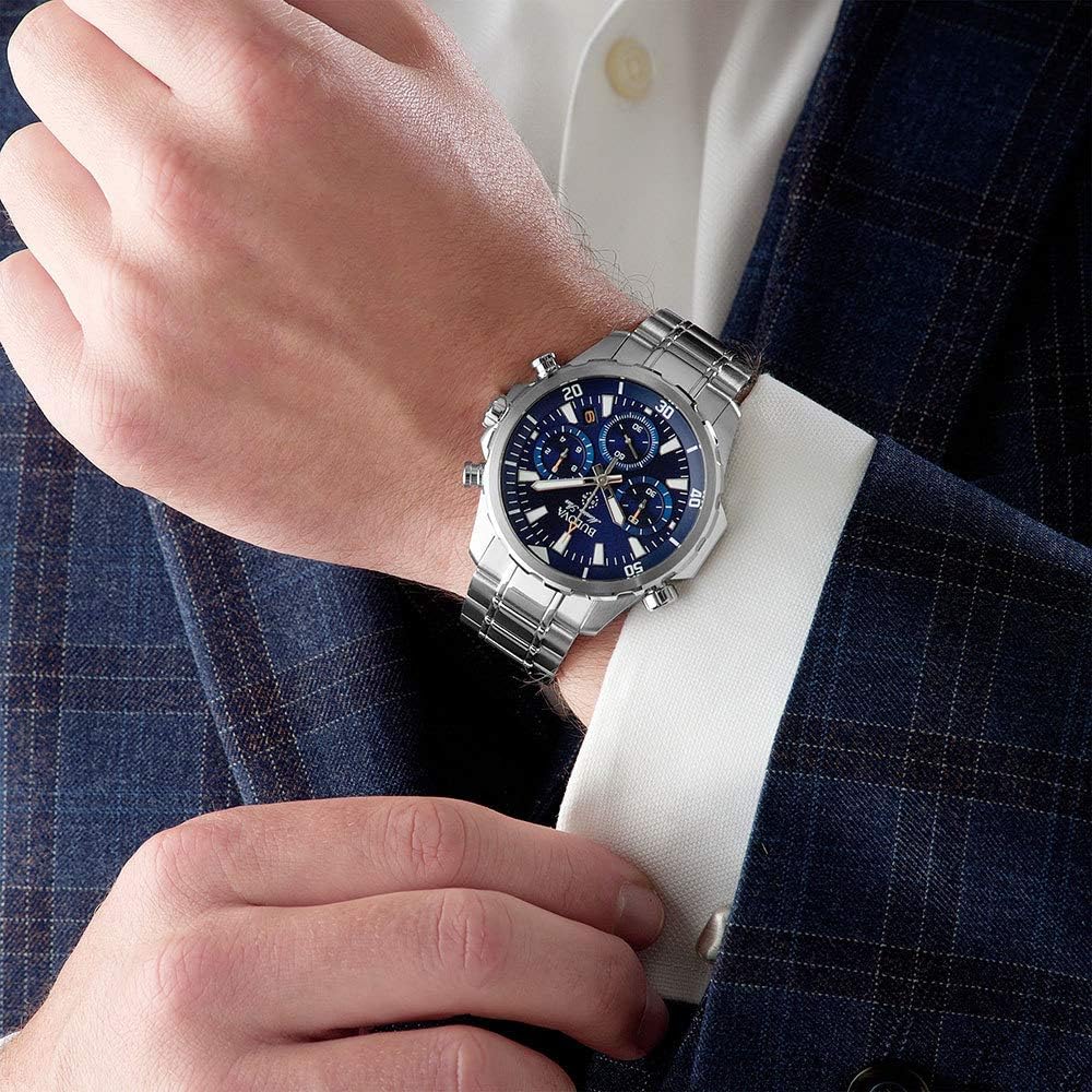 Men's Chronograph Quartz Watch with Stainless Steel Strap T79345
