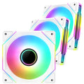 120mm Black Mirror RGB Fans, Premium PC Fans, High Airflow, Ultra-Quiet Speed Control (PWM), Universal RGB SYNC(Aura, Fusion, Mystic) (Black, 3 Pack)