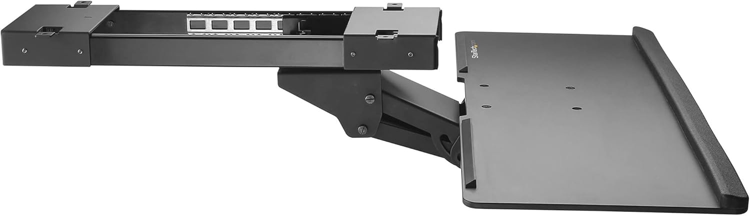 Under Desk Keyboard Tray, 26.4" Wide, Adjustable Ergonomic Slide-Out Shelf I87798