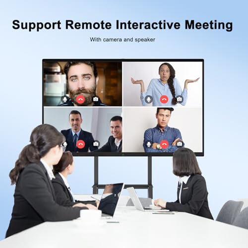 85″ Smart Board, 4K UHD Touchscreen Interactive Whiteboard for Business Office Classroom B276