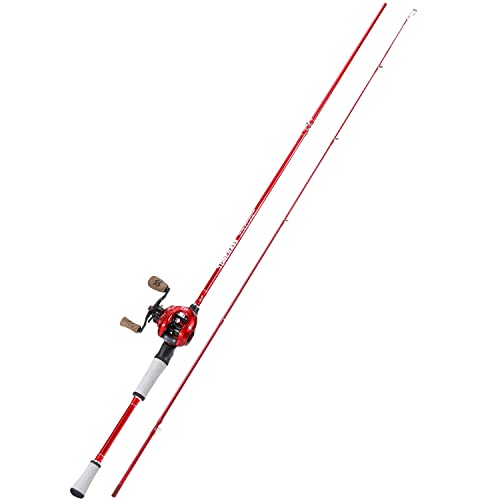 Spinning & Baitcasting Fishing Rod Reel Combo, Graphite 2-Piece M391131