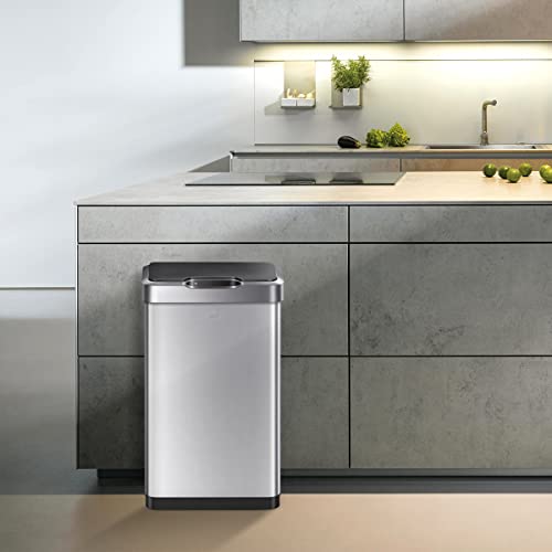 Touchless Motion Sensor Trash Can, 13.2 Gallon, Brushed Stainless Steel K748461