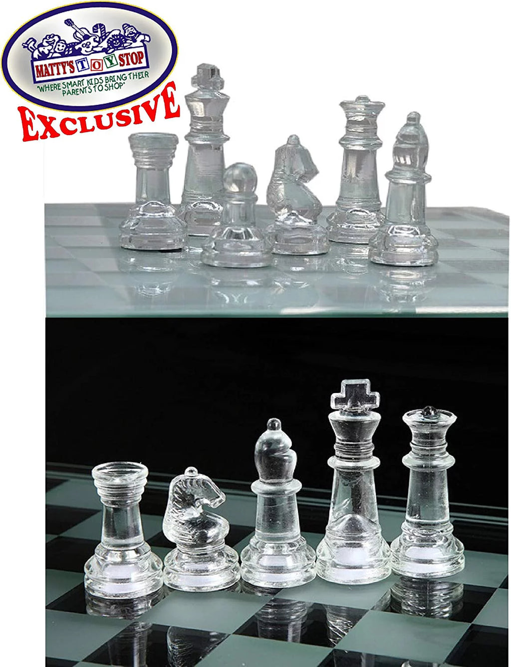 Glass Chess Set Small W817