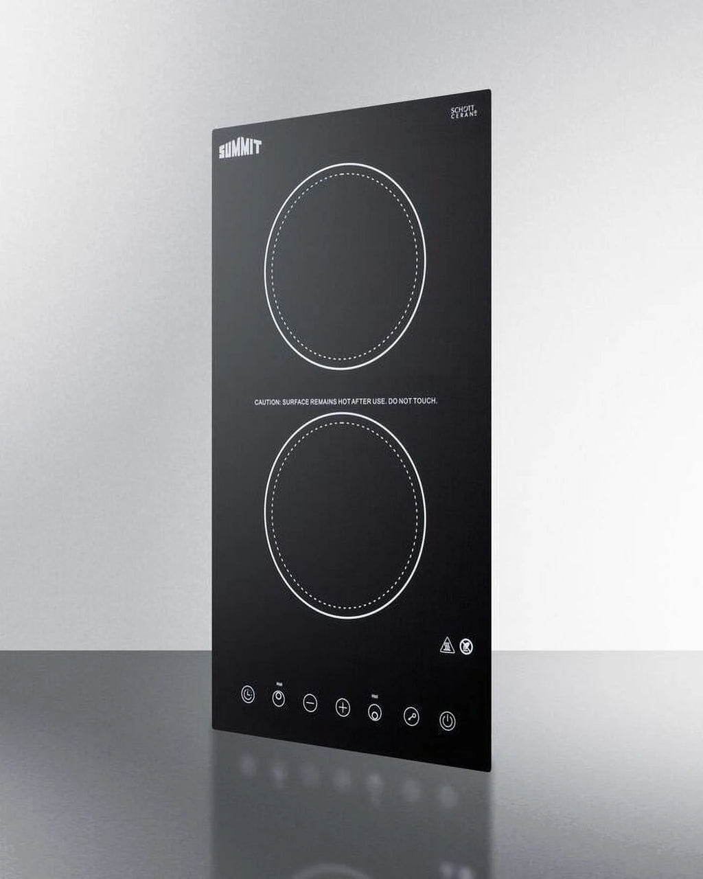 2-Burner Electric Cooktop in Black Z789617