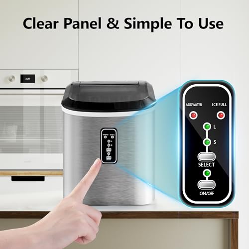 Nugget Ice Maker Countertop, 34lbs Per Day, Auto-Cleaning, Portable with Basket and Scoop Z503075
