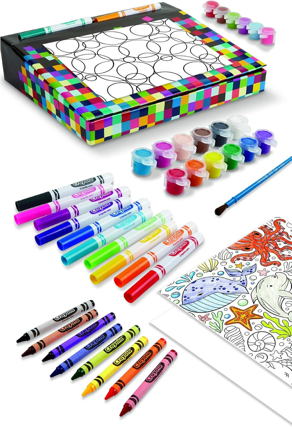 Art Desk with 100-Piece Art Set for Kids Ages 4-8 B667753