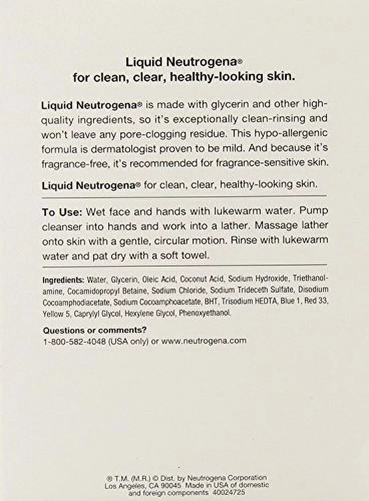 Liquid Facial Cleansing Formula, 8 Fl. Oz (3 Pack) F201825