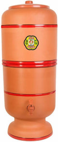 Stefani Sao Joa Brazilian Clay Water Filter (8 L - 2.1 gal), Brown, 16.693-6