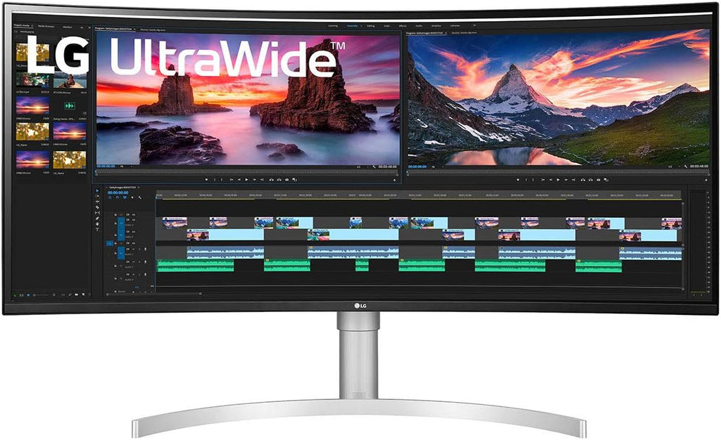 LG 38” 38BN95C-W QHD+ Nano IPS Curved UltraWide™ Monitor (3840x1600) with Thunderbolt™ 3 Port, 1 ms Response Time, 144 Hz Refresh Rate, DisplayHDR™ 600, Black Stabilizer & Dynamic Action Sync