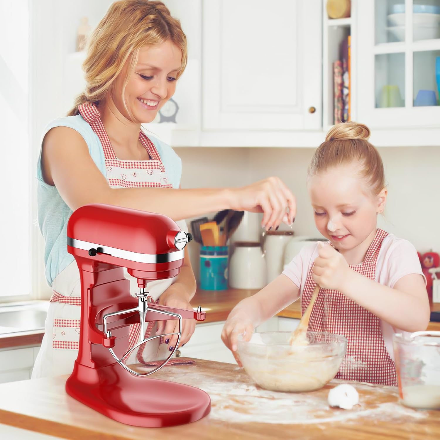 Stainless Steel Flat Beater for Stand Mixer, Bowl-Lift Paddle Attachment, Dishwasher Safe J395