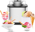 Ice Cream Maker Machine - 2-Qt Soft Serve Ice Cream Machine for Kids w/Ice Cream Scooper - Use as Gelato Maker, Sorbet Maker & Frozen Yogurt Machine - Ice Cream Makers & Ice Cream Machines for Home