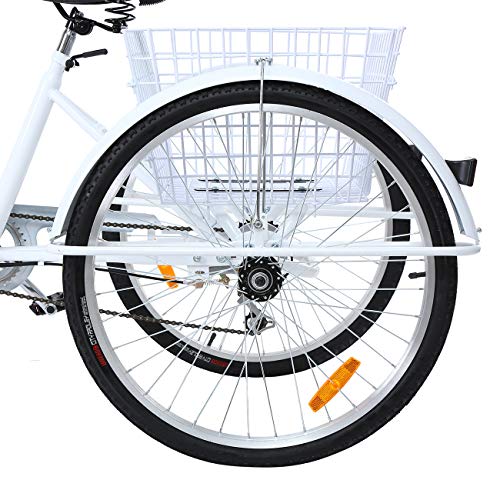 Adult Tricycle 3-Wheel Bike with Shopping Basket C4118