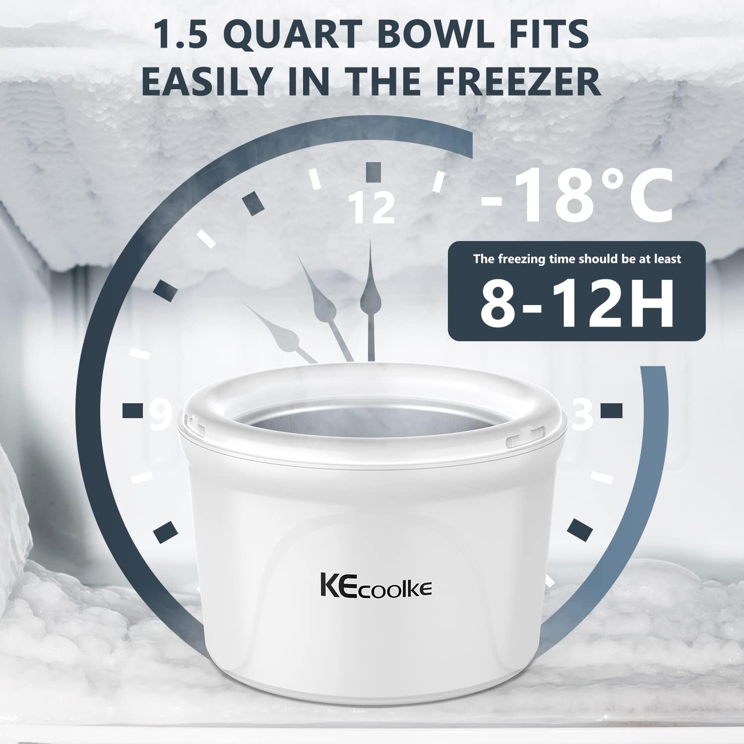 Ice Cream Maker, Electric Soft Serve Machine, 1.5 Quart Frozen Yogurt R598550