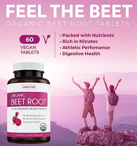Organic Beet Root Powder Tablets with Black Pepper X2535