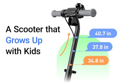 Electric Scooter for Kids 6-14, Adjustable Handlebar, Up to 132 lbs U579989