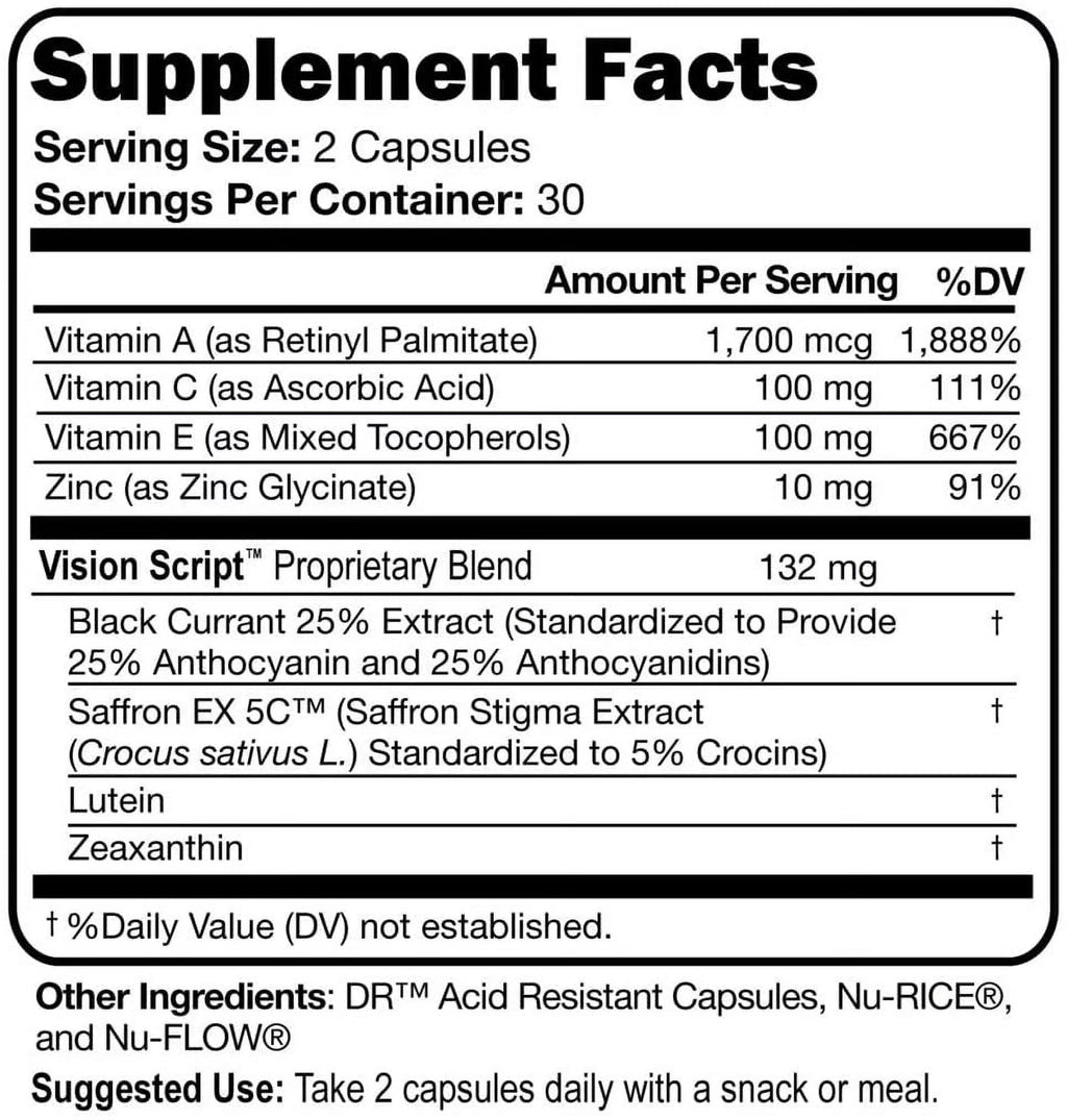 Saffron and Lutein Eye Health Capsules J957717