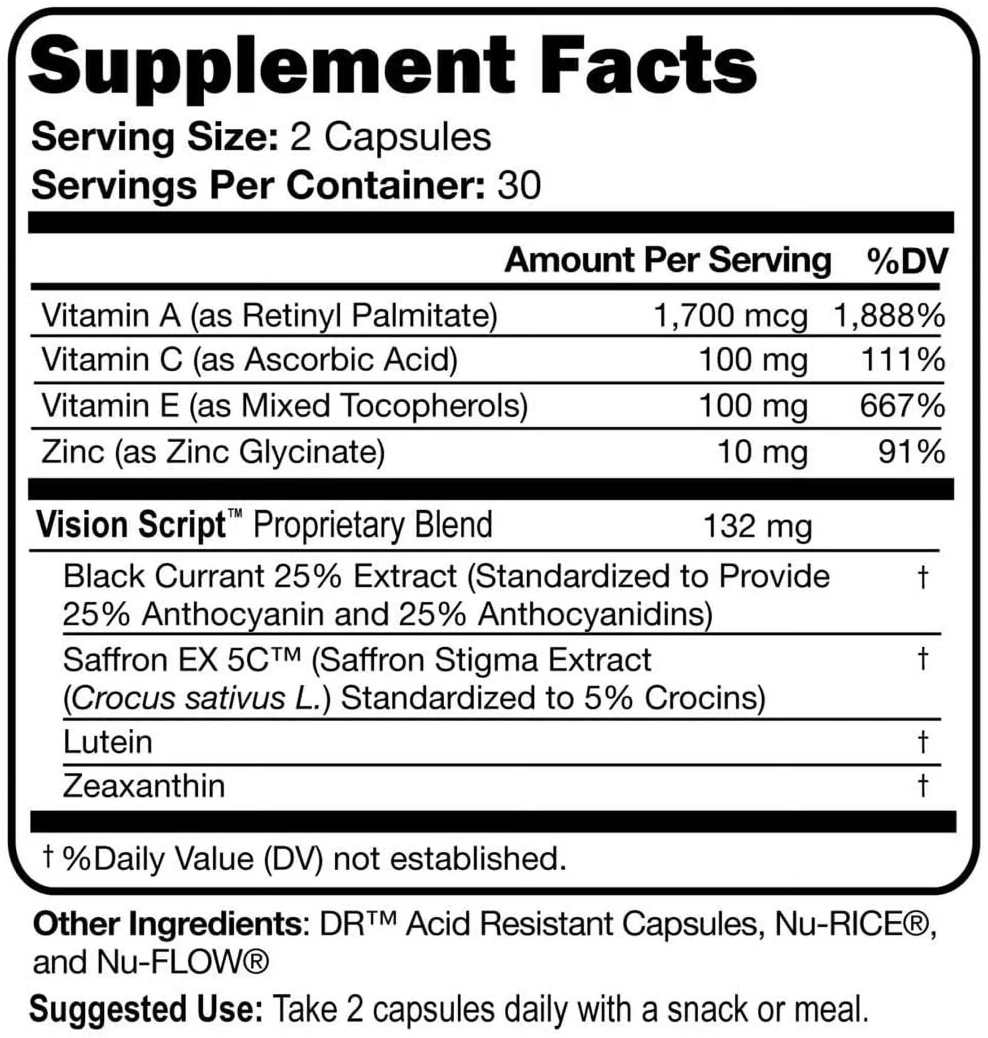 Saffron and Lutein Eye Health Capsules J957717
