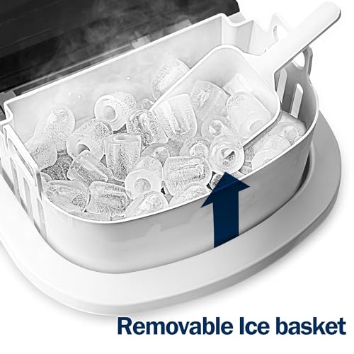 Nugget Ice Maker Countertop, 34lbs Per Day, Auto-Cleaning, Portable with Basket and Scoop Z503075