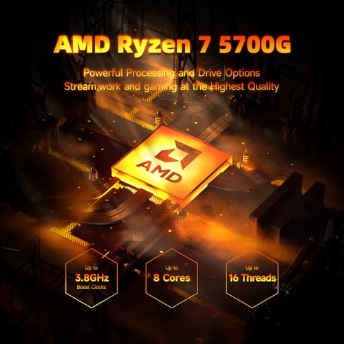 Gaming Desktop PC with AMD Ryzen 7, 1TB SSD, 16GB RAM D879