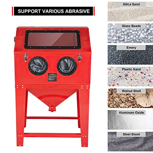 Abrasive Blast Cabinet 90 Gallon with Glass Viewing Window N92320