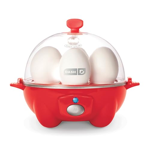 Rapid Egg Cooker for 6 Eggs, Hard Boiled, Poached, Scrambled, or Omelets, Auto Shut Off - Black O7665