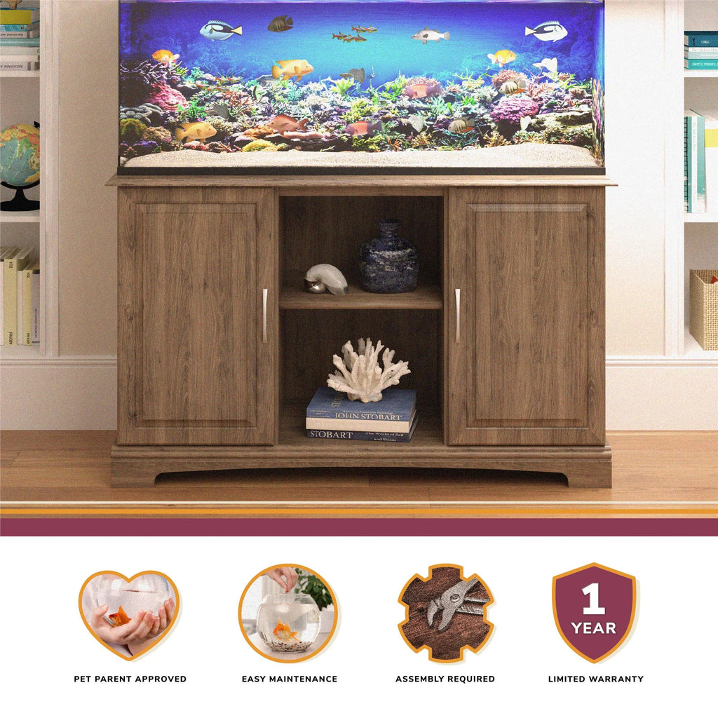 50-75 Gallon Aquarium Stand, Ivory Oak Y5883