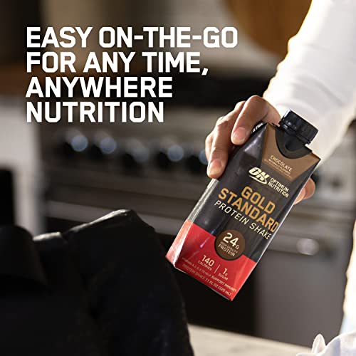 Protein Shake, 24g Protein, Ready to Drink, Gluten Free, Chocolate, 11 Fl Oz, 12 Count L7343
