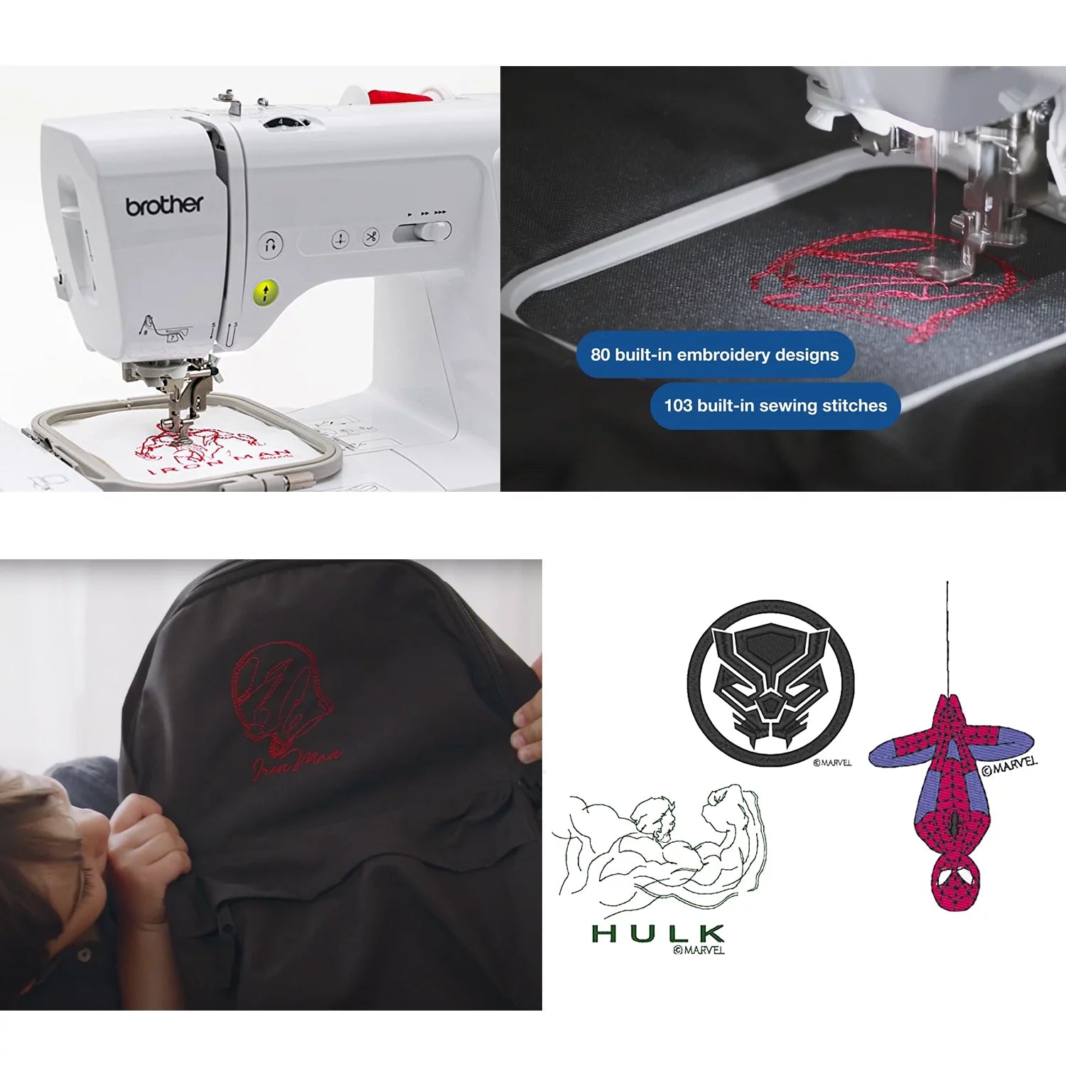 Sewing Starter Kit with Computerized Sewing & Embroidery Machine and 26 Thread Spools T59553