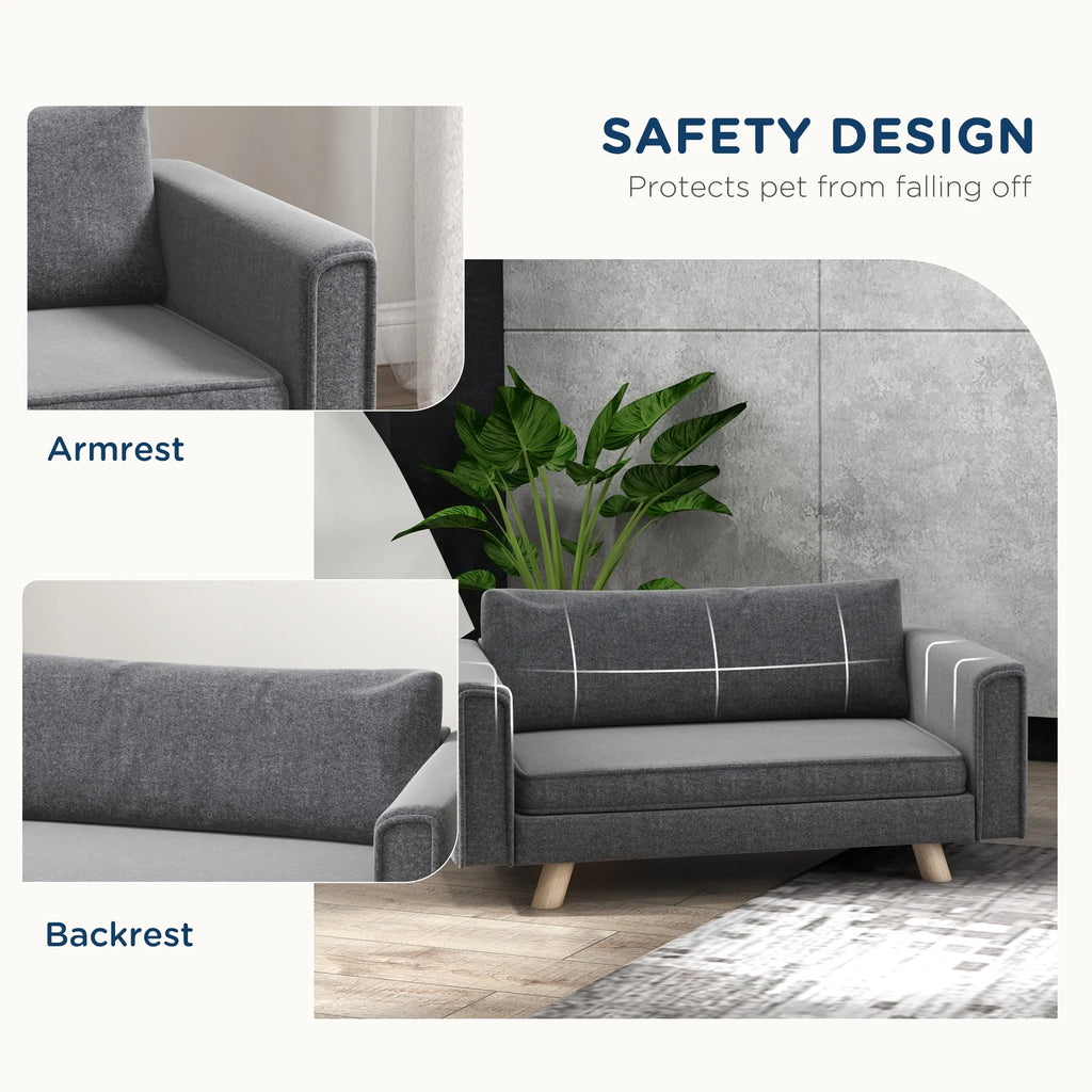 Elevated Dog Sofa for Small and Medium Dogs, Gray S827630