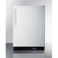 24 in. Freestanding Upright Counter Depth Freezer, Black