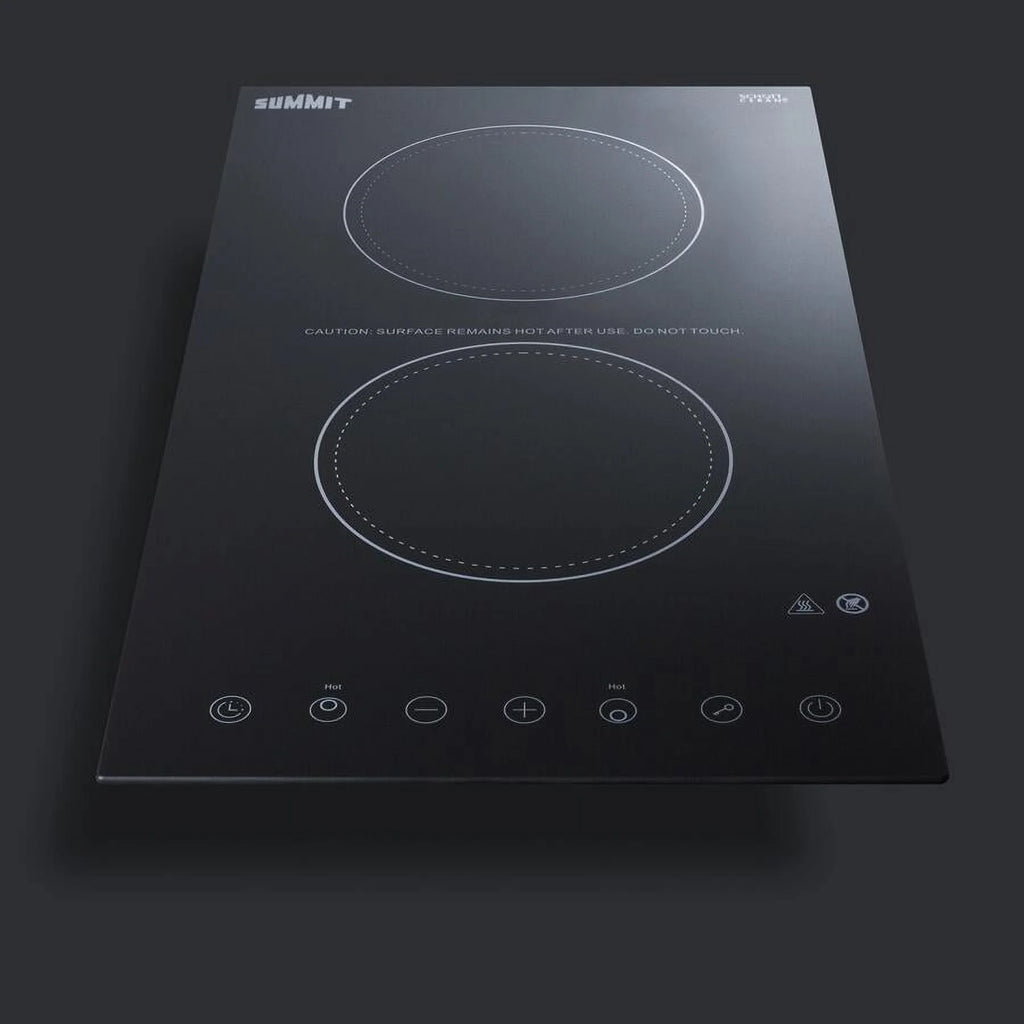 2-Burner Electric Cooktop in Black Z789617
