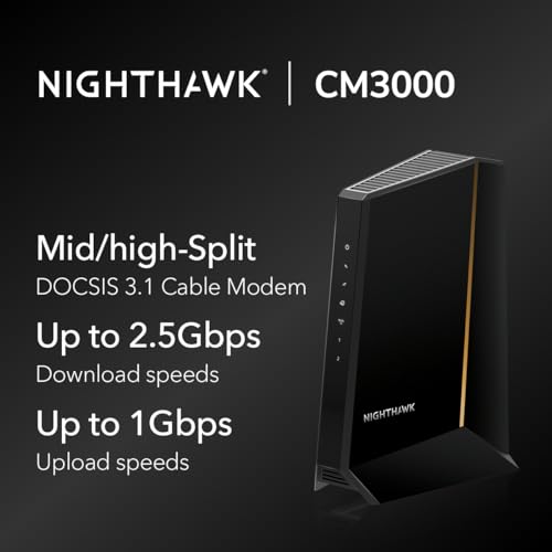 Cable Modem DOCSIS 3.1 for High-Speed Plans D129081