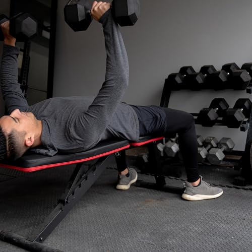1" Thick EVA Interlocking Foam Gym Flooring Mat, 6 Tiles, Black M5857