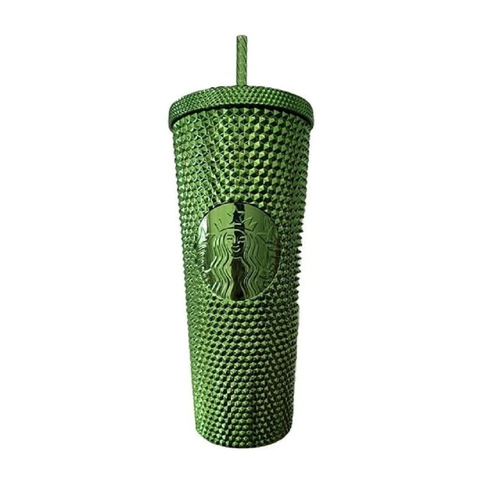 Venti Holiday Winter Green Bling Stud Cold Cup Tumbler A3619