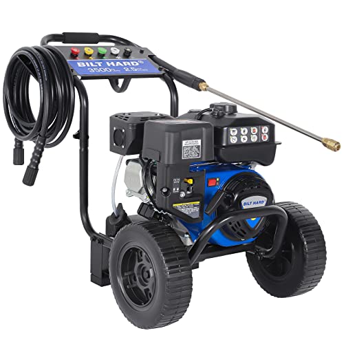 Gas Pressure Washer, 3500 PSI, 2.5 GPM, Heavy Duty with Spray Gun and Wand Q79365