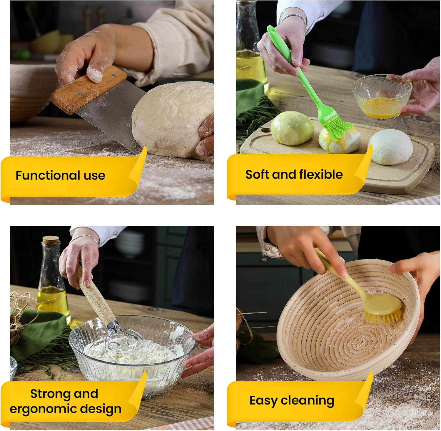 Sourdough Proofing Basket - Round 9 Inch Bread Baking Tool C8648