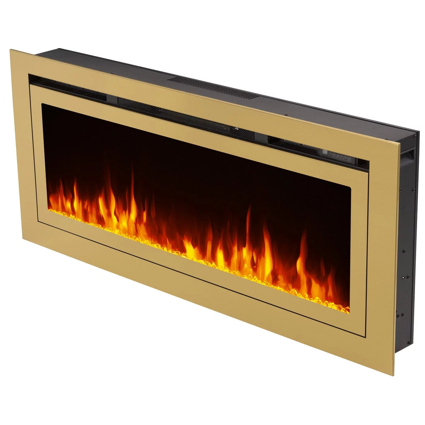 The Sideline Deluxe Gold 50" 86275 Recessed Smart Electric Fireplace