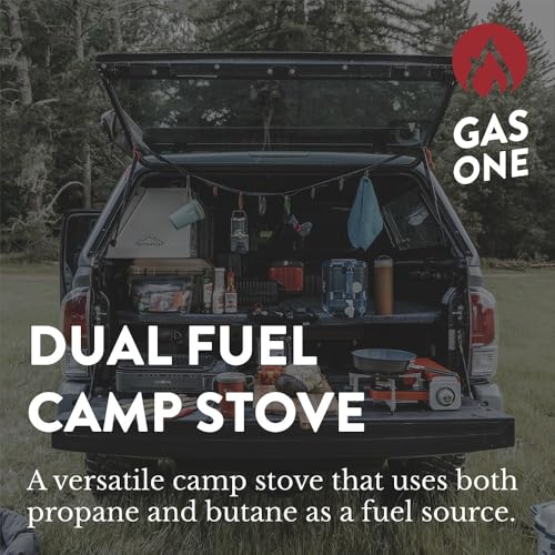 Propane or Butane Dual Fuel Portable Camping Stove with Carrying Case G16594