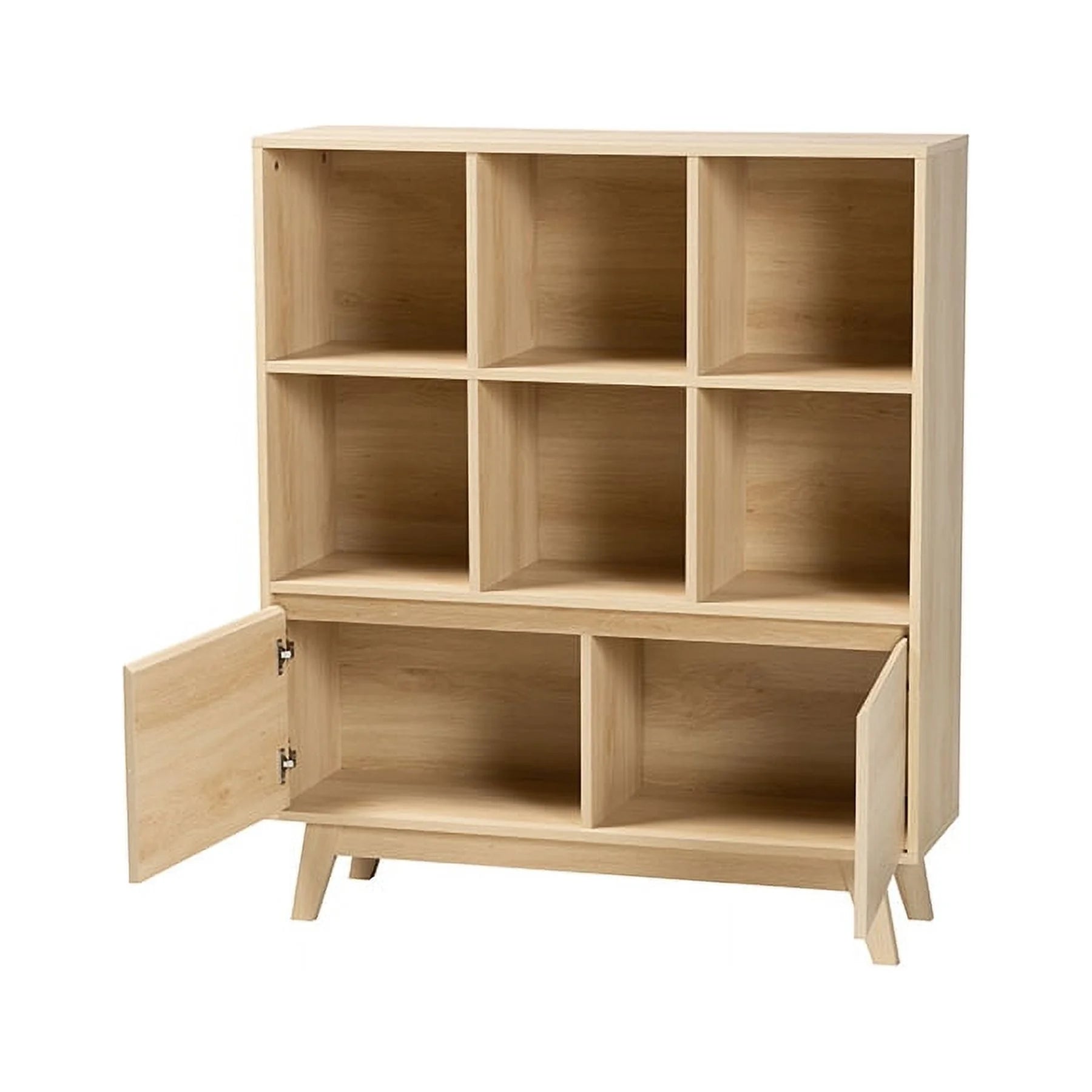 Oak Brown Wood Bookshelf U310