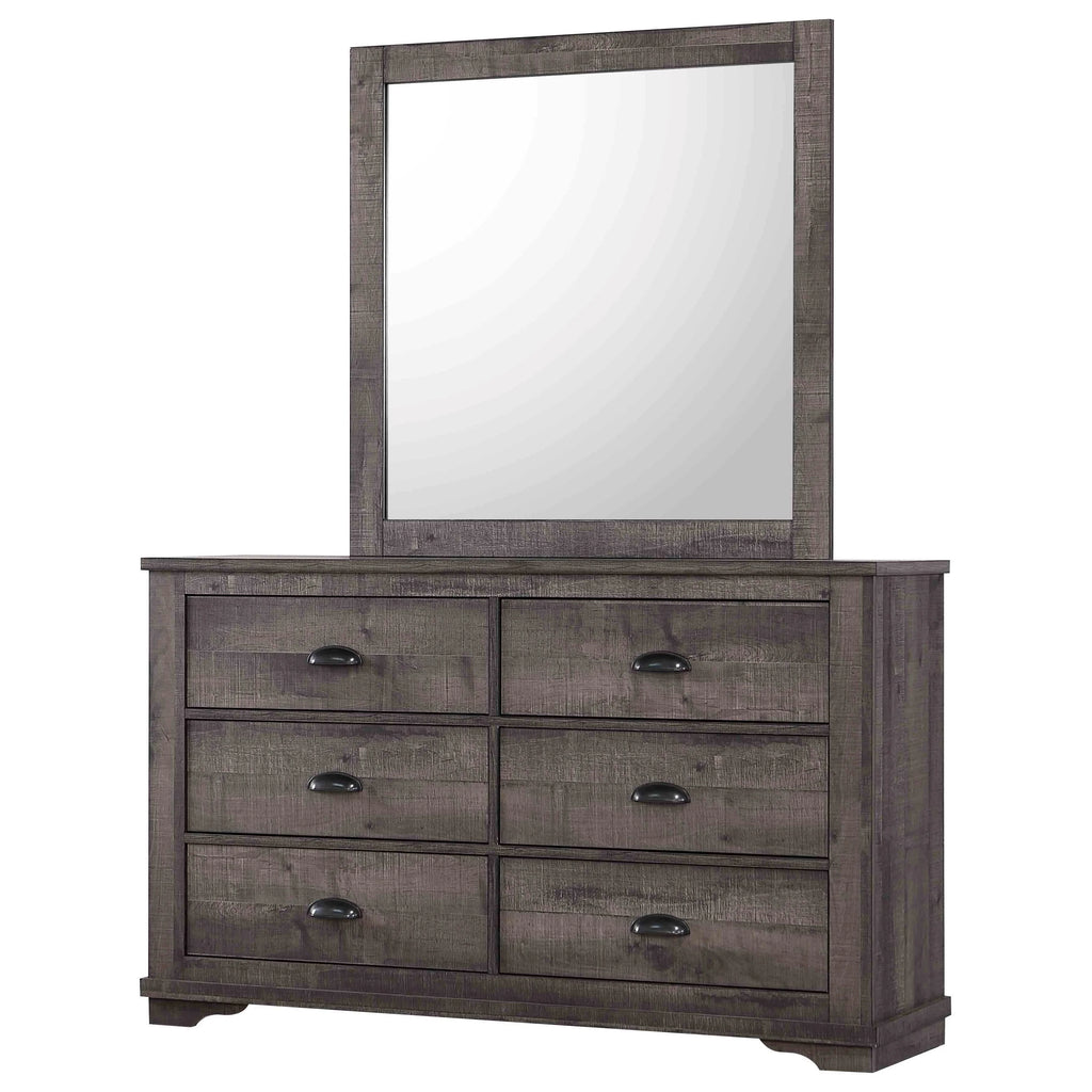 King Size Bedroom Furniture Set with Dresser Mirror and Nightstand X6798