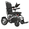 Intelligent Power Wheelchairs Foldable Electric Wheelchairs for Adults 360° Joystick Control -12.4 mi Cruise Range-All Terrain Electric Wheelchair Support 300lbs, Airline Approved (Silver)