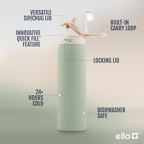 Stainless Steel Water Bottle with Leak Proof Lid, 22oz J59428