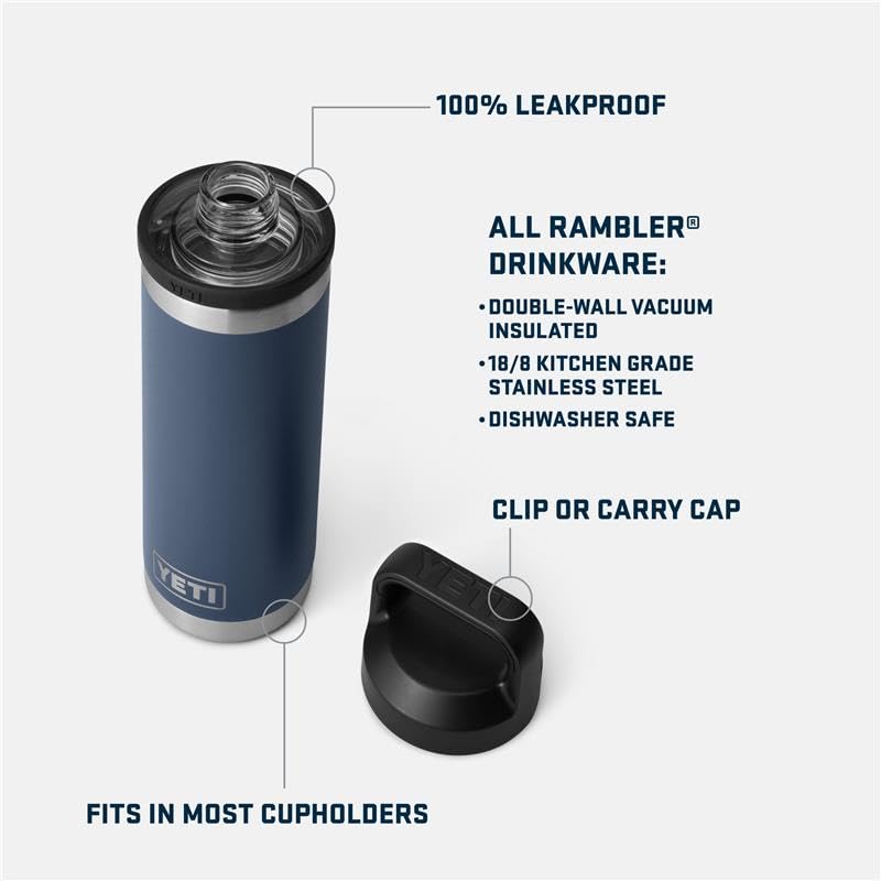 18 oz Vacuum Insulated Stainless Steel Bottle with Chug Cap I1188