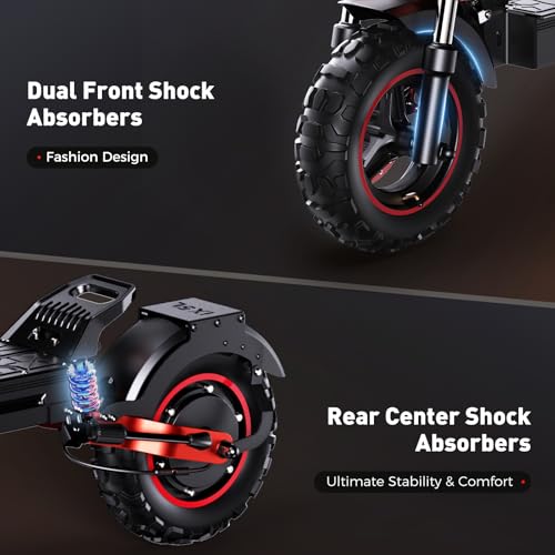 Electric Scooter for Adults, 28 MPH Top Speed, 40 Miles Range, Foldable R70187