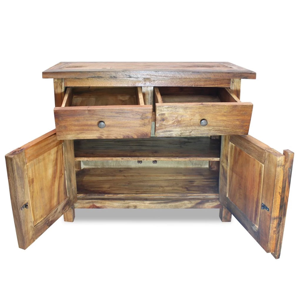 Handmade Sideboard Storage Cabinet with 2 Drawers and Shelf R616